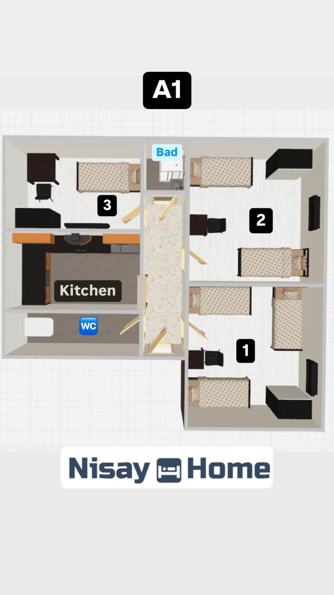 Nisay Home - 3 Room Apartment - A1 Ludwigsburg Ngoại thất bức ảnh